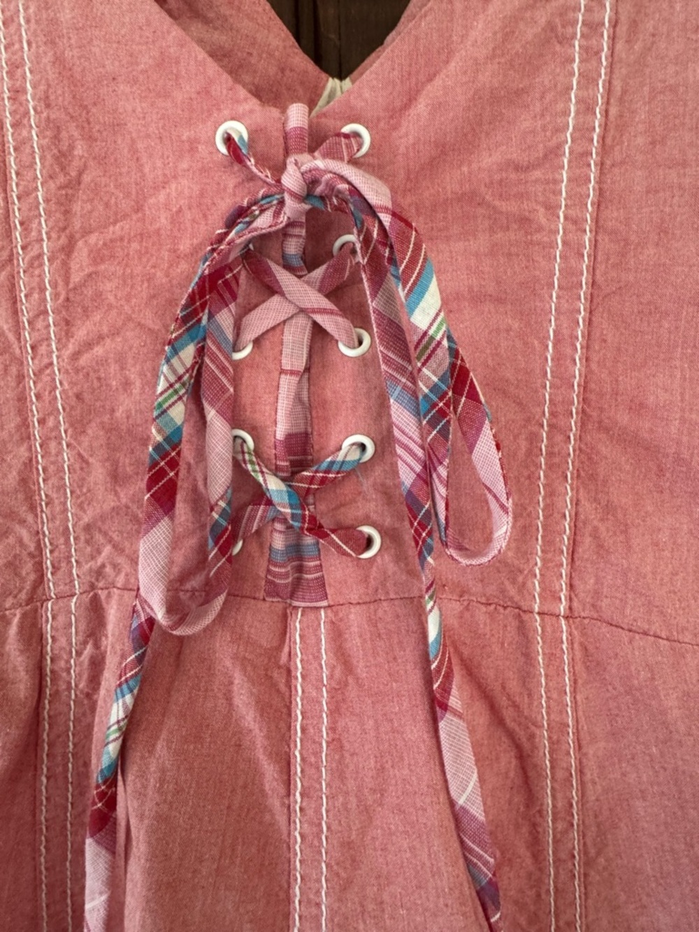 Maeve Pink Fitted A-Line Sundress -Sz. 0 - Picture 5 of 13
